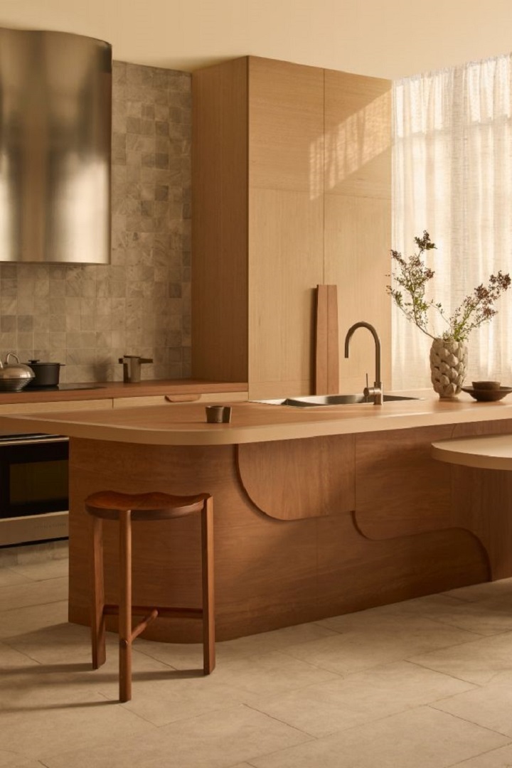 Laminex TruScale Absolute Grain kitchen